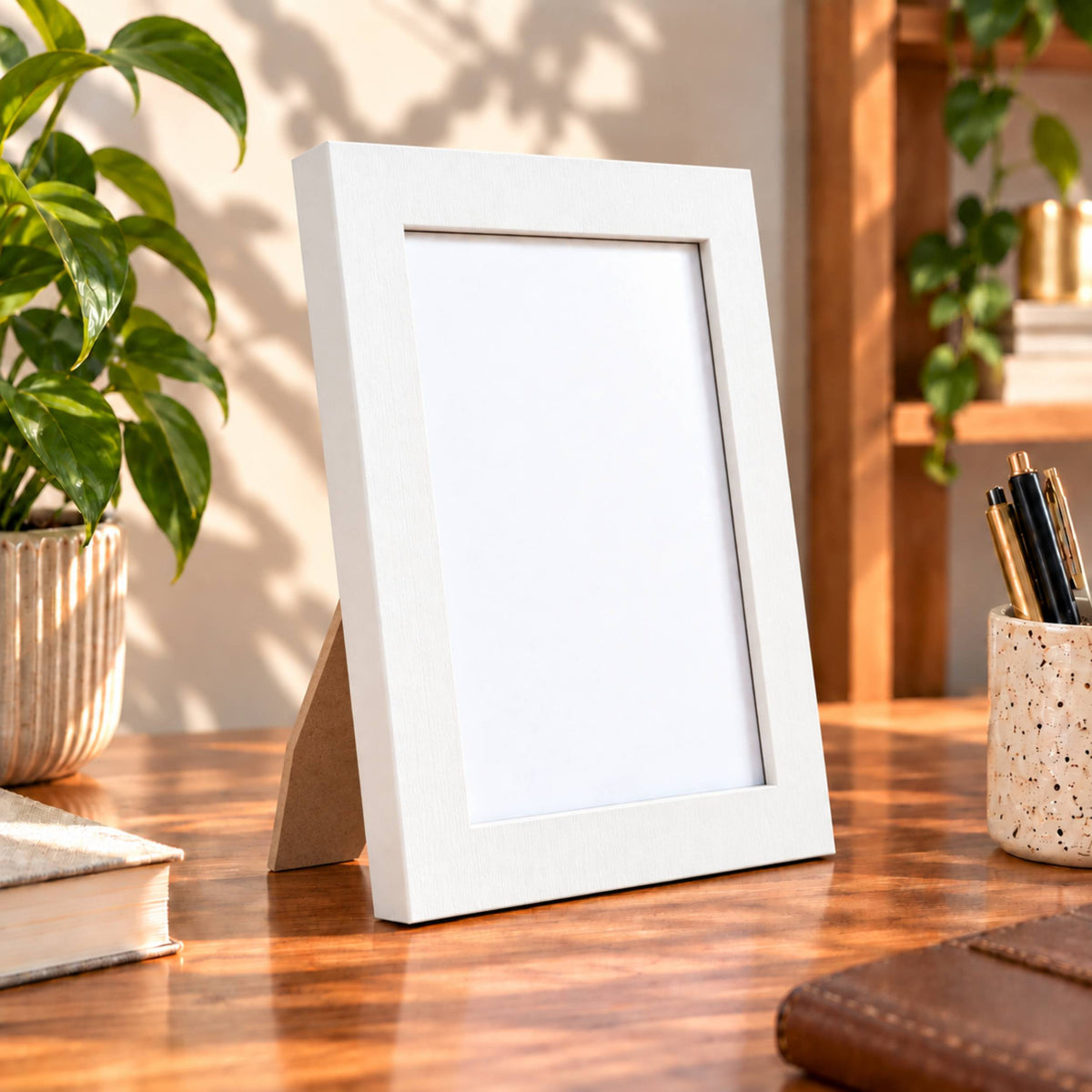 Beyaz MDF Çerçeve – Modern Dekoratif Fotoğraf ve Poster Çerçevesi