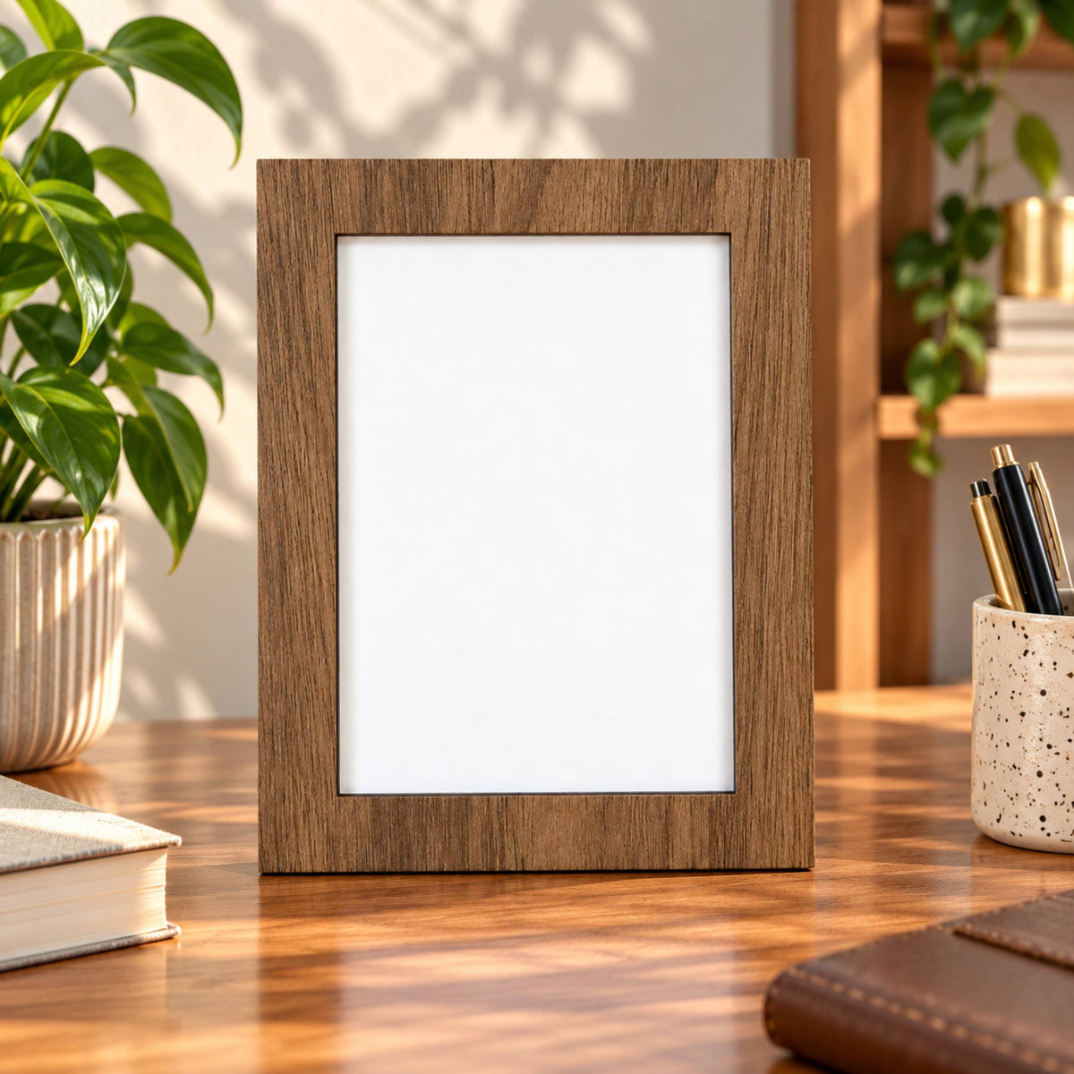 Doğal Ahşap Görünümlü MDF Çerçeve – Dekoratif Fotoğraf ve Poster Çerçevesi