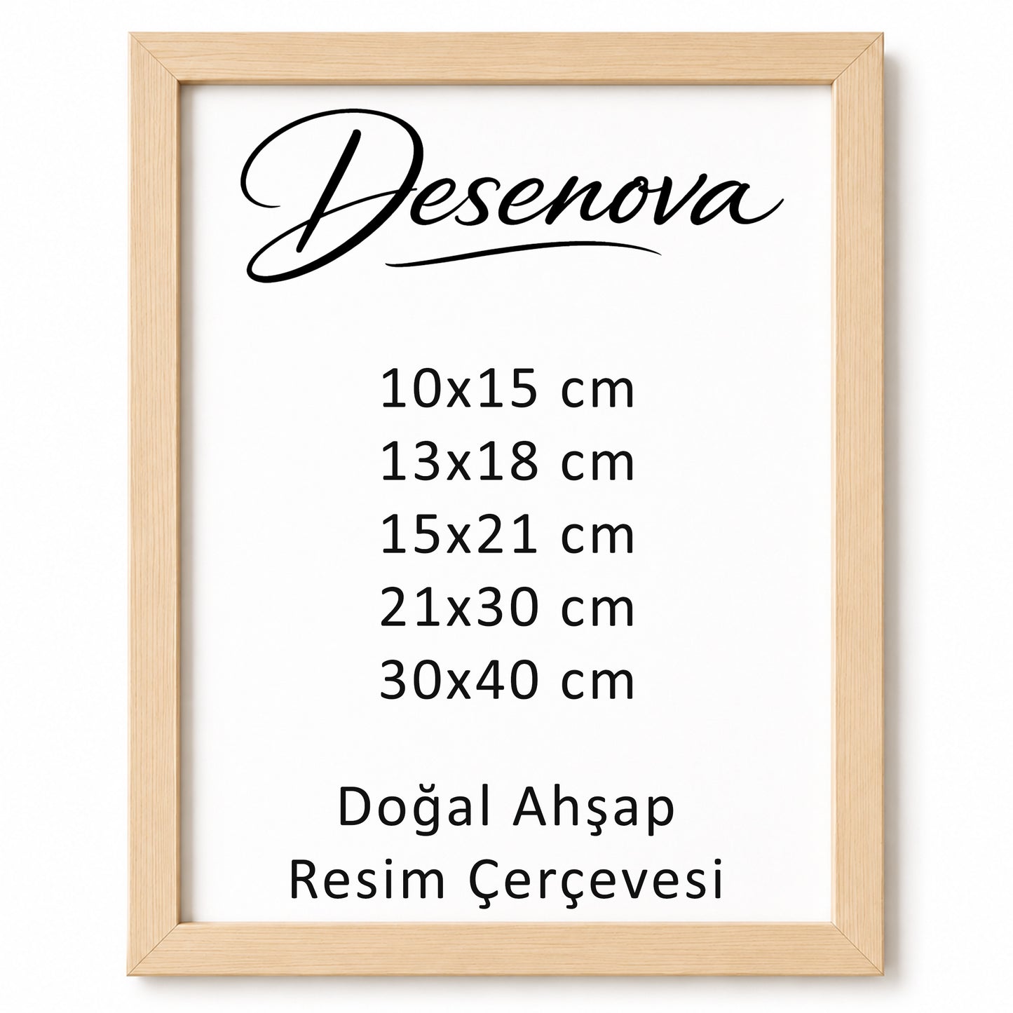 Doğal Ahşap Çerçeve
