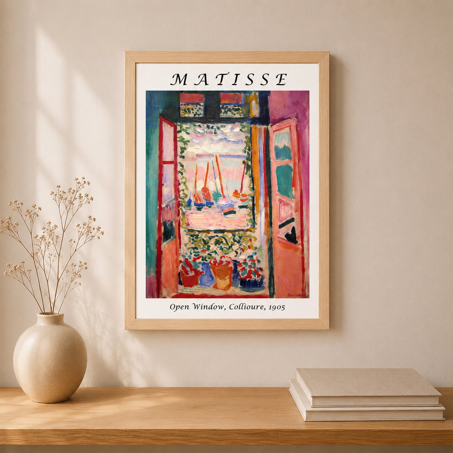 Matisse Open Window Çerçeveli Sanat Posteri | Minimal Duvar Dekoru