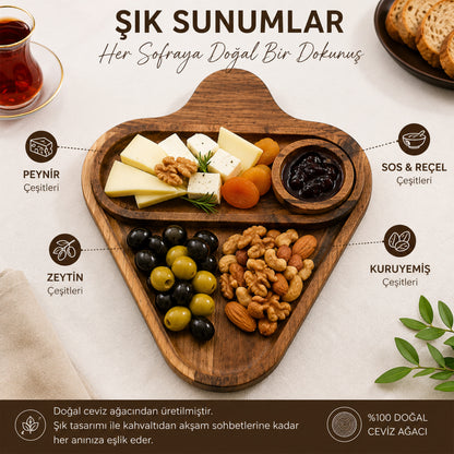 Ceviz Üçgen Sunum Seti
