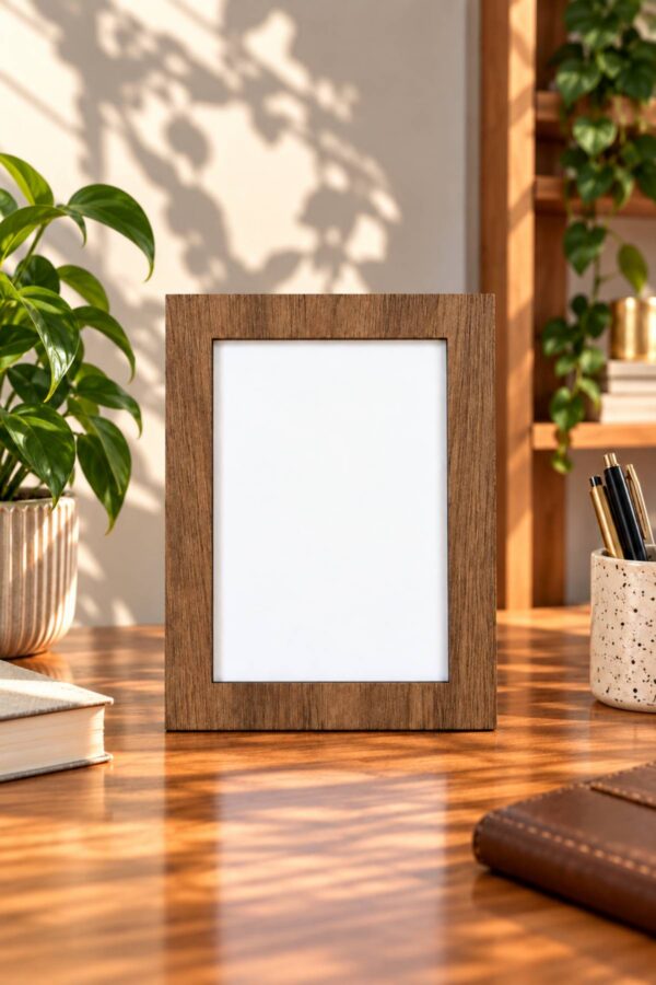 Doğal Ahşap Görünümlü MDF Çerçeve – Dekoratif Fotoğraf ve Poster Çerçevesi